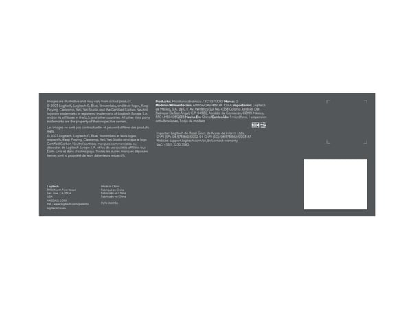 Logitech G Yeti Studio - Mikrofon - hvit