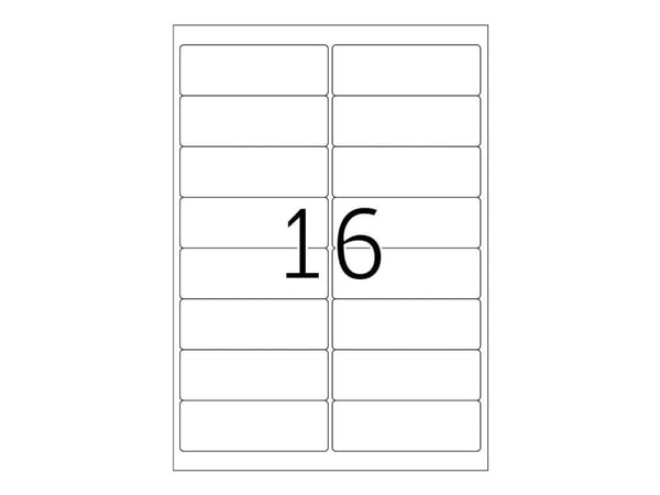 HERMA Premium - Papir - matt - permanent selv-adhesiv - hvit - 99.1 x 33.8 mm 1600 etikett(er) (100 ark x 16) laminerte adresseetiketter