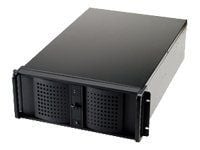 FANTEC TCG-4880X07-1 - Rackmonterbar 4U - utvidet ATX (E-ATX) - ingen strømforsyning (ATX12V / EPS12V) - svart