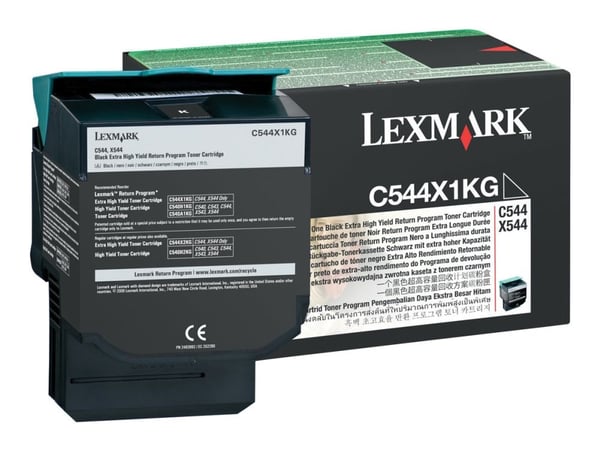 Lexmark - Ekstra høy ytelse - svart - original - tonerpatron LCCP, LRP - for Lexmark C544dn, C544dtn, C544dw, C544n, X544dn, X544dn RCS, X544dtn, X...