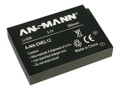 Ansmann A-Nik EN EL 12, 900 mAh, 3,7 V, Lithium-Ion (Li-Ion)