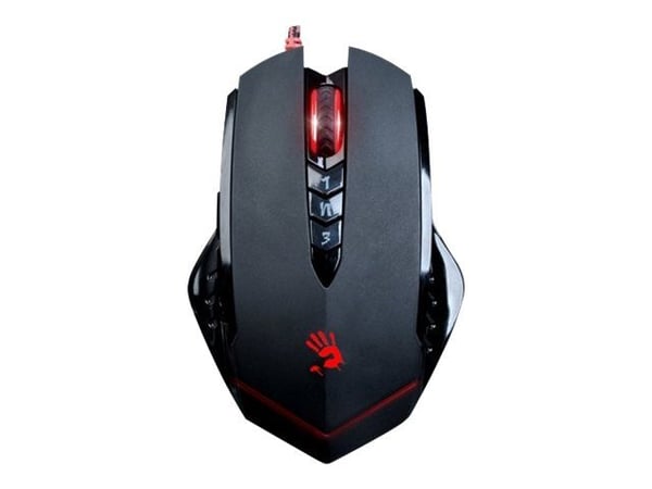 A4Tech Bloody Gaming V8MA Activated - Mus - optisk - 8 knapper - kablet - USB - svart
