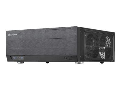 SilverStone Grandia GD09 - Tower - SSI CEB - ingen strömförsörjning (ATX / PS/2) - svart - USB/ljud