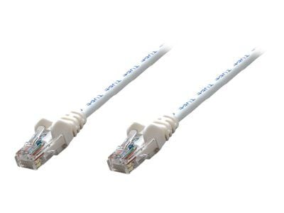 Intellinet - Koblingskabel - RJ-45 (hann) til RJ-45 (hann) - UTP - CAT 5e - formstøpt, uten hindringer - hvit