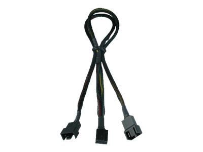 Gelid 3-pin til 4-pin x2, 0,35 m, svart (CA-PWM-01)
