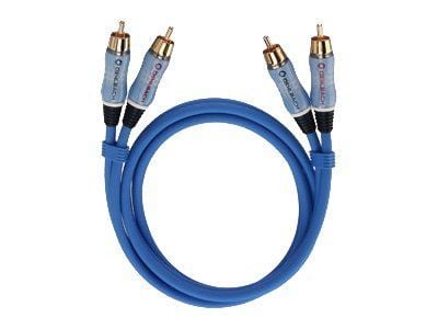 Oehlbach BEAT! Stereo-Set - Lydkabel - RCA hann til RCA hann - 1 m - blå