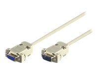 MicroConnect - Seriell förlängningskabel - DB-9 (hane) till DB-9 (hona) - 15 m