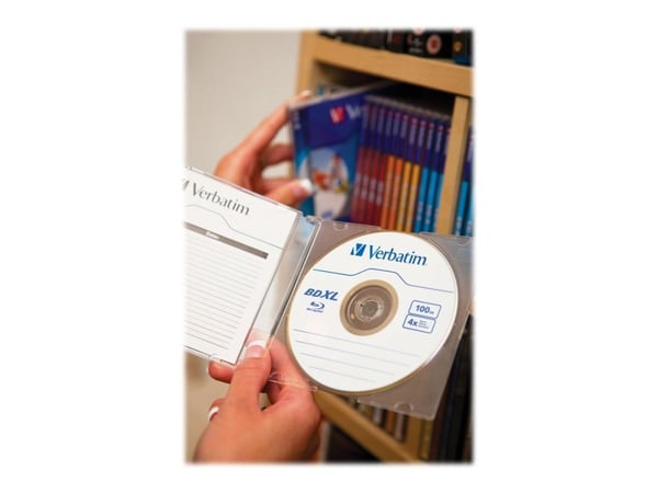 Verbatim - 5 x BD-R XL - 100 GB 4x - blekkstråleskrivbar overflate - CD-eske