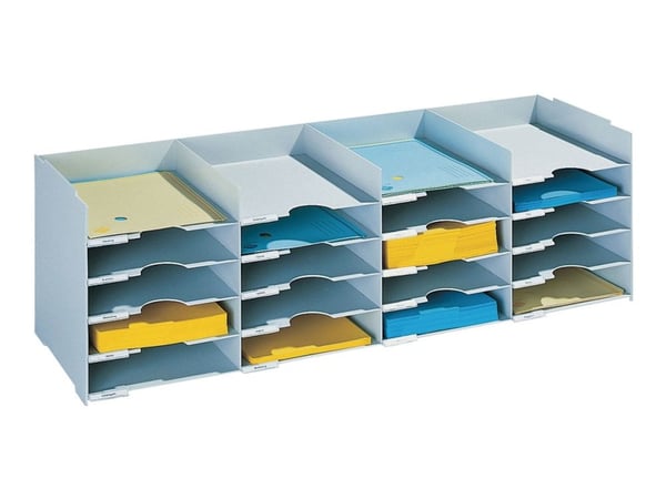 Lokeromoduuli paperinvirta, 20 lokeroa, 32,2 x 85,8 x 33 cm