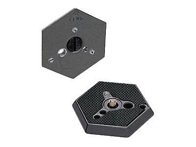 Manfrotto 130-38 - Hurtigutløsningsplate - for Manfrotto 3039 SUPER PRO HEAD, 3047 DELUXE THREE-WAY PAN HEAD