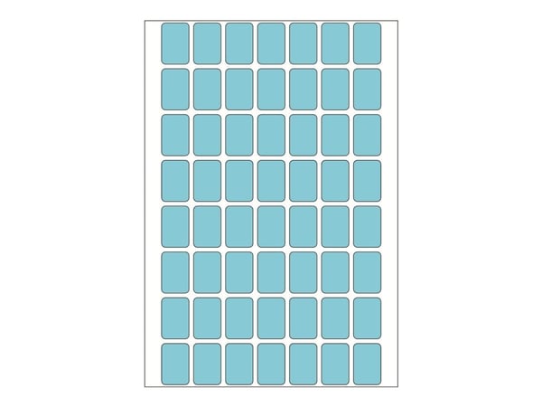HERMA - Papir - selv-adhesiv - blå - 12 x 18 mm 1792 etikett(er) (32 ark x 56) merkelapper