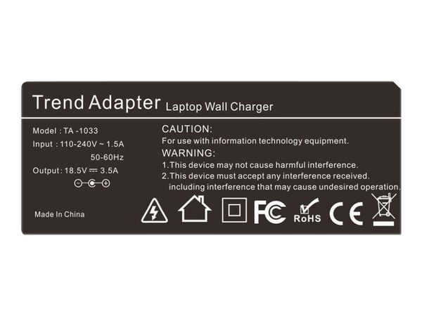 Trend - Strømadapter - AC 100-240 V - 65 watt - Europa