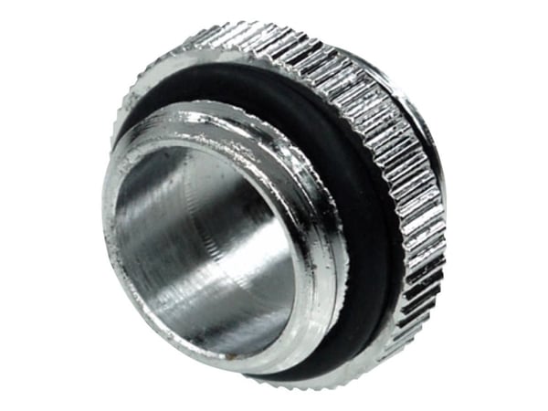 Alphacool dobbel nippel G1/4 ytre gjenger til G1/4 - tilkoblingsadapter for væskekjølingssystem - krom