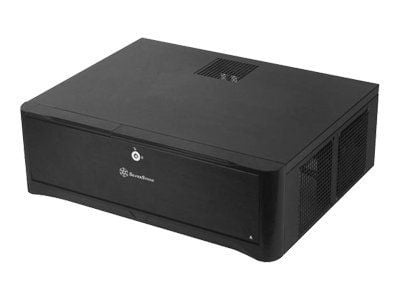 SilverStone Grandia GD06 - Tower - micro ATX - ingen strömförsörjning - svart - USB/ljud