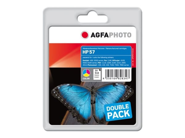 AgfaPhoto APHP57CDUO, Perusvärintuotto, Väriainepohjainen muste, 24 kpl, Monipakkaus
