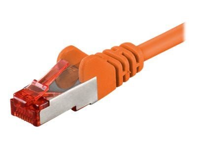 goobay - Koblingskabel - RJ-45 (hann) til RJ-45 (hann) - 3 m - SFTP, PiMF - CAT 6 - formstøpt - oransje