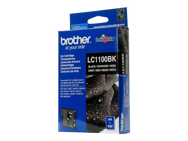 Brother LC1100BK - Svart - original - blekkpatron - for Brother DCP-185, 395, 585, 6690, J715, MFC-490, 5490, 790, 795, 990, J615; Justio MFC-5890