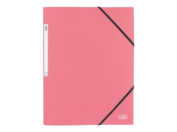 ELBA memphis - 3-fliksmappe - for A4 (210 x 297 mm) - svart, blå, purpur, rød, grønn, rosa, lys blå, lys grønn, turkis, maisgul (en pakke 10)
