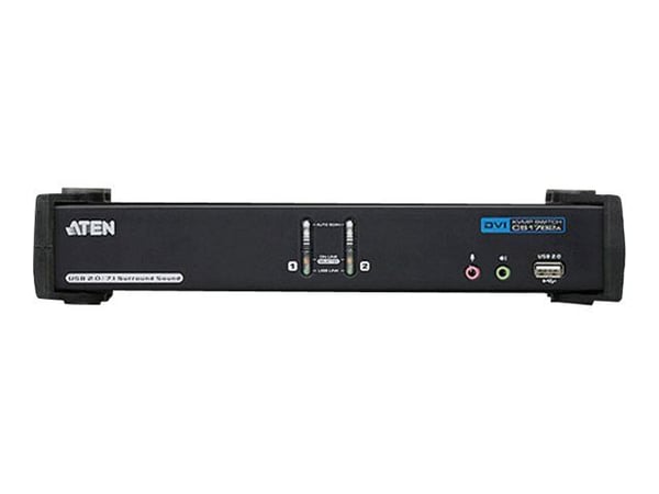 ATEN CubiQ CS1782A - KVM / lyd / USB-svitsj - 2 x KVM/lyd - 1 lokalbruker - stasjonær
