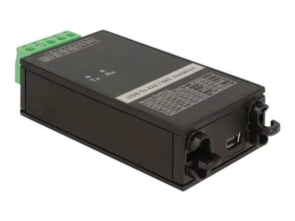 DeLOCK 62501, USB 2.0, RS-422/485, Musta, Vihreä