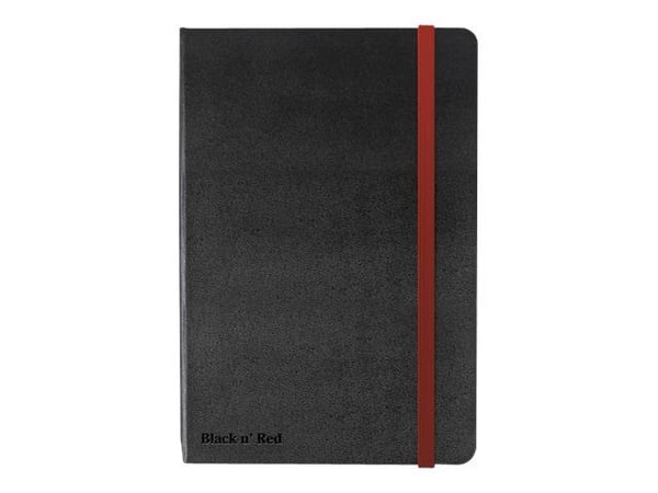 Oxford Black n' Red - Journal - A5 (148 x 210 mm) - 144 sider - ekstrahvit papir - linjert - svart perm