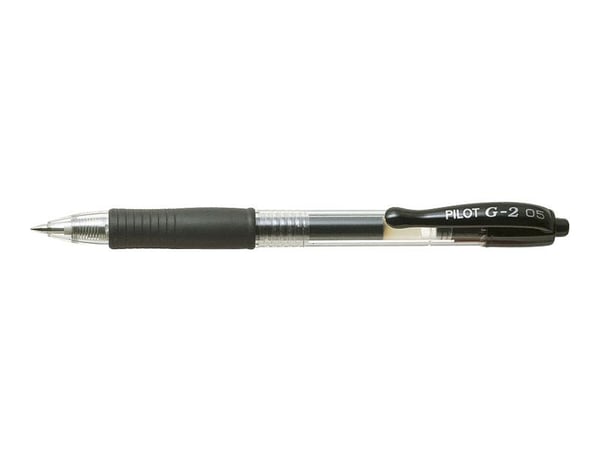 Gelpen Pilot G-2 sort 0,5 mm BL-G2-5 extra fine - (12 stk.)