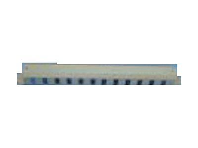 TOTEN SA.0020.011 - Rackkabelstyringspanel med deksel - RAL 9004 - 1U - 19"