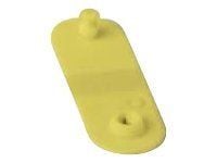 Zebra Clips for use with QuickClip Wristbands, Keltainen, 275 kpl