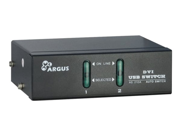 Argus KVM-AS-21DA - KVM / audio-kytkin - 2 x KVM / audio - työpöytälaite