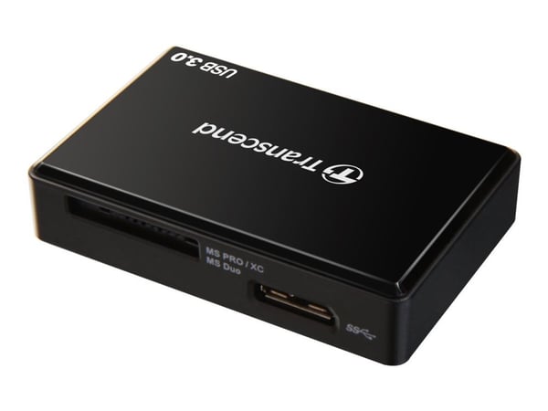 Transcend Multi-Card Reader RDF8 - Kortleser (MS, CF, SDHC, MS Micro, microSDHC, SDXC, SDHC UHS-I, SDXC UHS-I, MS XC) - USB 3.0