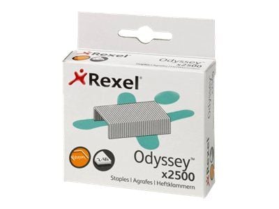 Rexel Niitit Odyssey 2500kpl, Niittipakkaus, 2500 niitit, Terästä, Hopea, 60 arkkia, 130 g