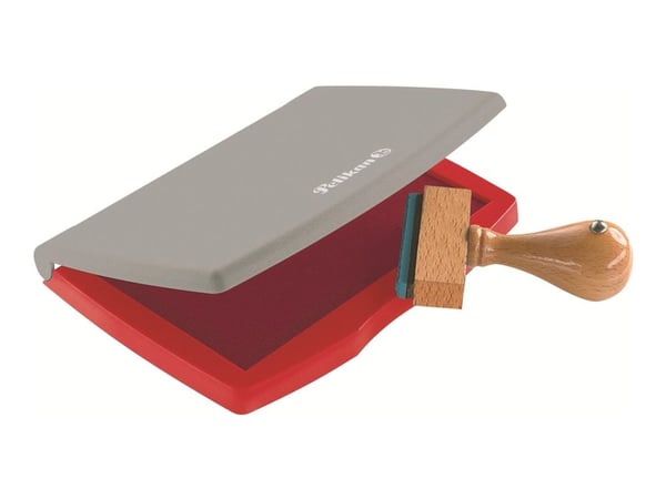 Pelikan 2 - Håndstempelpute - rød - 70 x 110 mm