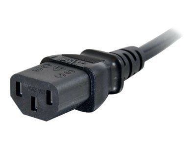 C2G Universal Power Cord - Strömkabel - power CEE 7/7 (hane) till power IEC 60320 C13 - 3 m - formpressad - svart - Europa