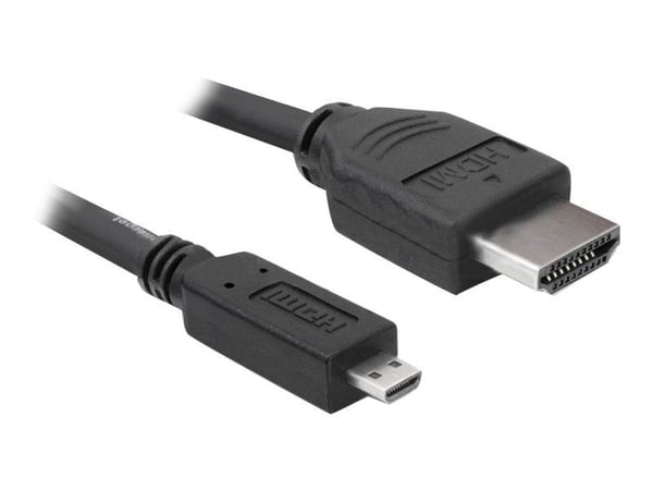 Delock - HDMI-kabel - HDMI han til 19 pins mikro HDMI Type D han - 3 m