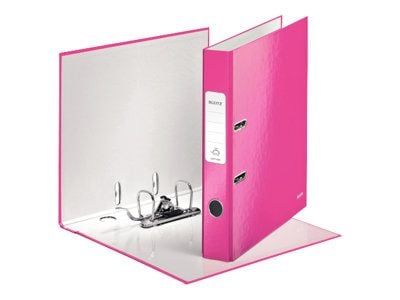 Leitz WOW kartonkimappi 180° A4/50mm, A4, Kartonki, Vaaleanpunainen, 350 arkkia, 80 g/m², 5 cm