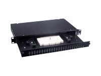 ALANTEC FOP-1U-24SCD-C - Fiberoptisk spleisningspanel - SC X 48 - sort, RAL 9005 - 1U - 19"