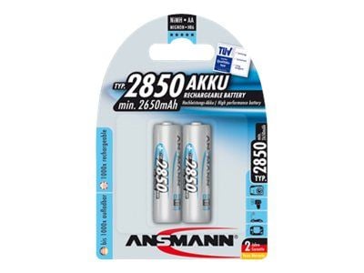 ANSMANN Mignon - Akku 2 x AA-tyyppi - NiMH - (ladattava) - 2850 mAh