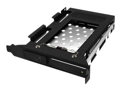 ICY BOX IB-2207StS - Bevegelig lagerrack - Utvidelsesspor til 2,5" - svart