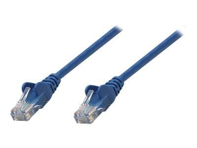 Intellinet Network Patch Cable, Cat5e, 20m, sininen, CCA, U/UTP, PVC, RJ45, kullatut koskettimet, Snagless, Booted, Lifetime Warranty, Polybag - Pa...