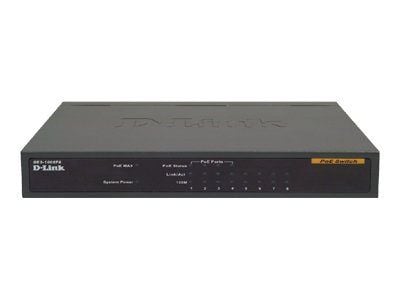 D-Link DES-1008PA, Hallitsematon, Fast Ethernet (10/100), Power over Ethernet -tuki