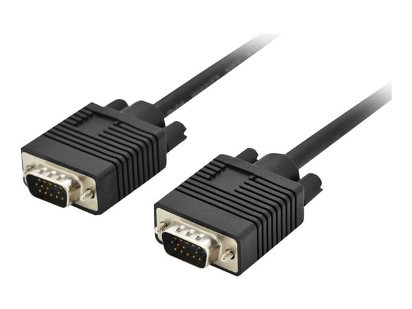 ANSMANN Business - VGA-kaapeli - HD-15 (VGA) (han) til HD-15 (VGA) (han) - 5 m - formet, tommelskruer - lajittelu ANSMANN Business - VGA-kaapeli - HD-15 (VGA) (han) til HD-15 (VGA) (han) - 5 m - formet, tommelskruer - lajittelu