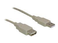 DeLOCK 82239, 1,8 m, USB A, USB A, USB 2.0, Uros/naaras, Valkoinen