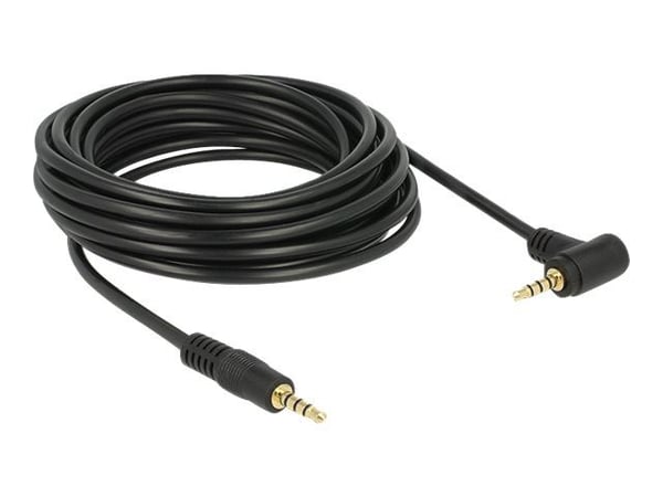 DeLOCK 84743, 3.5mm, Uros, 3.5mm, Uros, 5 m, Musta