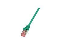 LogiLink PrimeLine - Koblingskabel - RJ-45 (hann) til RJ-45 (hann) - SFTP, PiMF - CAT 6 - halogenfri, uten hindringer - grønn