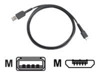 Zebra - USB-kabel - USB (hann) til Micro-USB type B (hann) - for Zebra MC2200, MC3300-G, MC3300x, MC3330XR, MC3390xR, TC52-HC, TC57x, TC8300