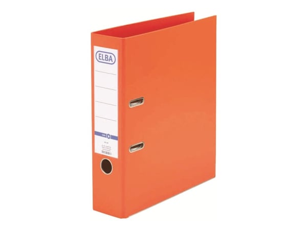 ELBA Smart - Hevarmbuefil - bokryggbredde: 80 mm - for A4 (210 x 297 mm) - kapasitet: 570 ark - oransje