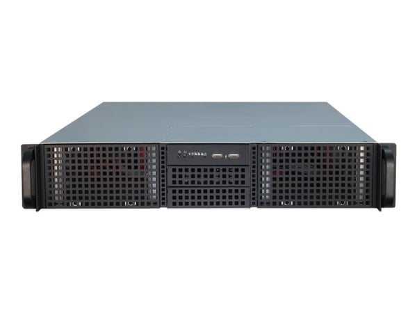 Inter-Tech IPC 2U-20255 - Rackmonterbar 2U - full AT - ingen strømforsyning (EPS2U) - USB