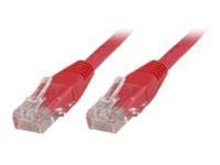 MicroConnect - Nettverkskabel - RJ-45 (hann) til RJ-45 (hann) - 15 m - UTP - CAT 5e - rød