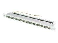 Telegärtner MPP24-HS - Koblingspanel - CAT 6a - STP - RJ-45 X 24 - lysegrå, RAL 7035 - 1U - 19"