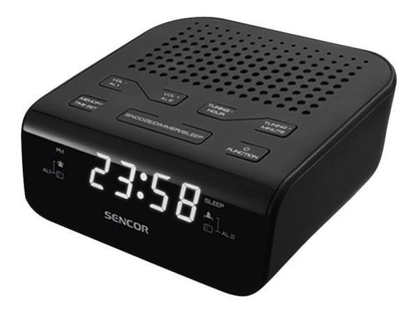 Sencor SRC 136 B - Klokkeradio - svart